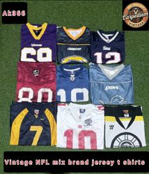 Vintage NFL mix brand jersey t shirts ak366
