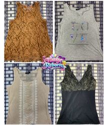 Y2K Vintage Lace & Graphic Tank Bundle – Boho Frin..