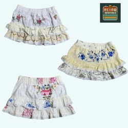 SS26 Upcycled Linen Frill Skirts
