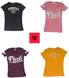 Aeropostale Hollister Pink Amberocombia BABY TEE'S