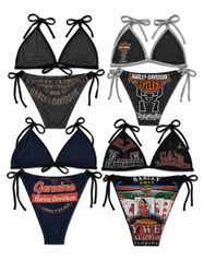 CR9822 Upcycled Mix Branded Bikinis