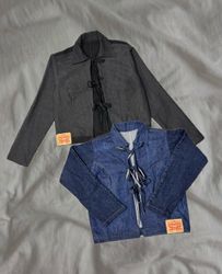 Upcycled Levi’s Front Tie Denim Jackets