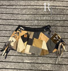 Upcycled Y2K Carhartt patchwork Skirt