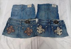 CR9826 Upcycled Miss Me & True Religion Mini Denim..
