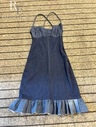 Upcycled Denim Midi Dress 👗