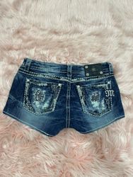 Miss Me, Rock Revival, True Religion Shorts - [AV1..