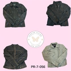 Vintage Style Leather Jacket – Classic Fit Motorcy..