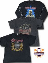 Vintage Music Band printed T Shirt Y2K Heavy Metal..