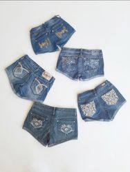 Festival Ready: Glam & Glitz Denim mini Shorts
(S-..