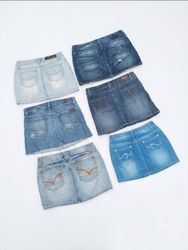 McBling Starlet Era: Assorted Low-Rise Jean Skirts..