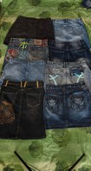 Unbranded Denim mini skirt