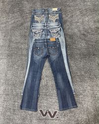 Y2K Flared Embroidered Jeans #050726