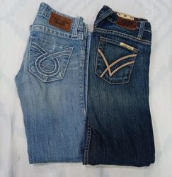 CR9841 Y2K Flare & Straight Jeans
