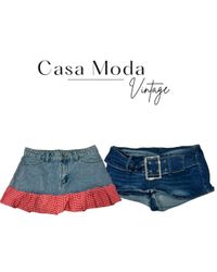 030726-6 Denim mini skirts 10 pcs