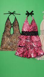 Y2K Halter Blouse Vl64