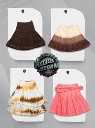 Y2K Cotton Skirt