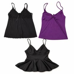 Y2K Spaghetti Lace Tops