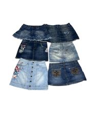 Y2K Denim Mini Skirts | V-T548