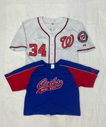 Upcycle Beasball Jerseys Crop Top (DV -07)
