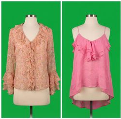 Y2K 100%Silk Blouse vl67