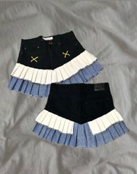 Upcycled Denim Classic Skirt