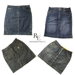 Y2K NYC IT GIRL DENIM MIDI SKIRT RE-3468