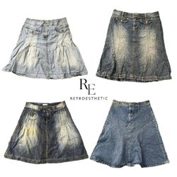 Y2K NYC IT GIRL DENIM MIDI SKIRT RE-3471