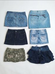 Curated Low Rise Denim Mini Skirts Bulk Fleek Stoc..