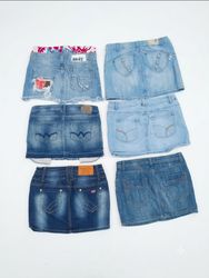 Curated Vintage Denim Miniskirts Bundle Y2K McBlin..