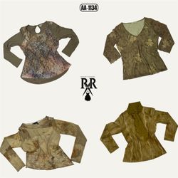 Y2K Erthy Tone Full Sleeve Tops (AA-1134)