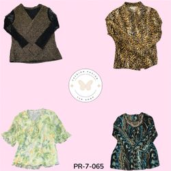 Vintage Y2K Printed Poly Blouse – Trendy Retro Fas..