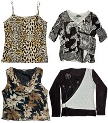 Y2K Graphic Earth Tone Tops: TT-289