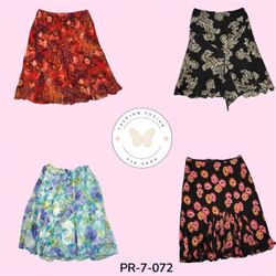 Printed Poly Skirt – Lightweight Everyday Fashion ..