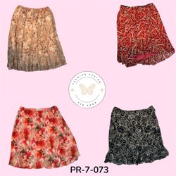 Abstract Print Poly Skirt – Modern Fashion Essenti..