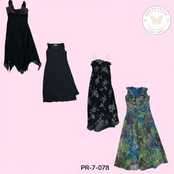 Y2K Floral Printed Poly Dress – Retro Chic Fashion..