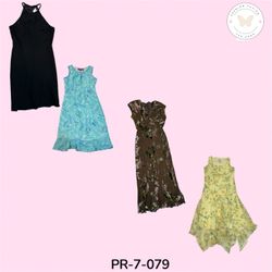 Vintage Printed Polyester Dress – Classic Y2K Coll..