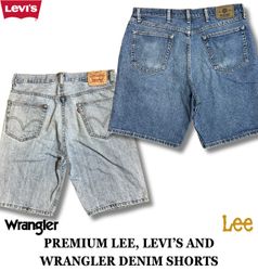 Premium (Lee, Levi's and Wrangler) Denim Shorts