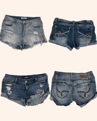 Y2K Denim Mini Shorts (RSS-14)