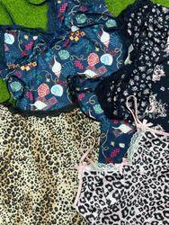Printed poly nighty  top id 56