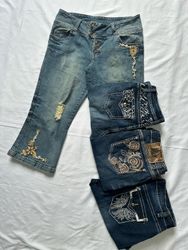 Embellish Capri Y2K Jeans 👖 B# 251