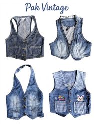 Denim kids waistcoat 15 pieces