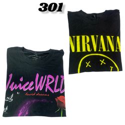 Vintage Black Printed T-Shirts (brand) Almost Famo..