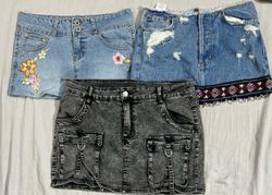 Y2k denim skirts (1015)
