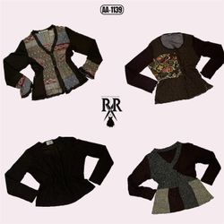 Y2K Earthy Tone Full Sleeve Tops (AA-1139)