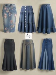 Women maxi &long skirts wholesale mix