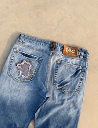 Dolce gabbana Armani without printed baggy jeans