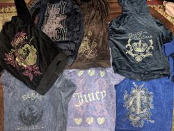Vintage Juicy Couture Y2K Tops - Sweatpants