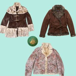 Vintage Afghan-Style Fur Coat – Euro Original 6-Pi..