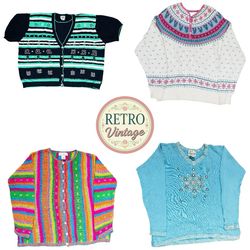Vintage Knit Jumper Oversized Cozy Sweater |E| (J)