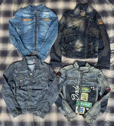 Denim zipper jackets 21 pieces